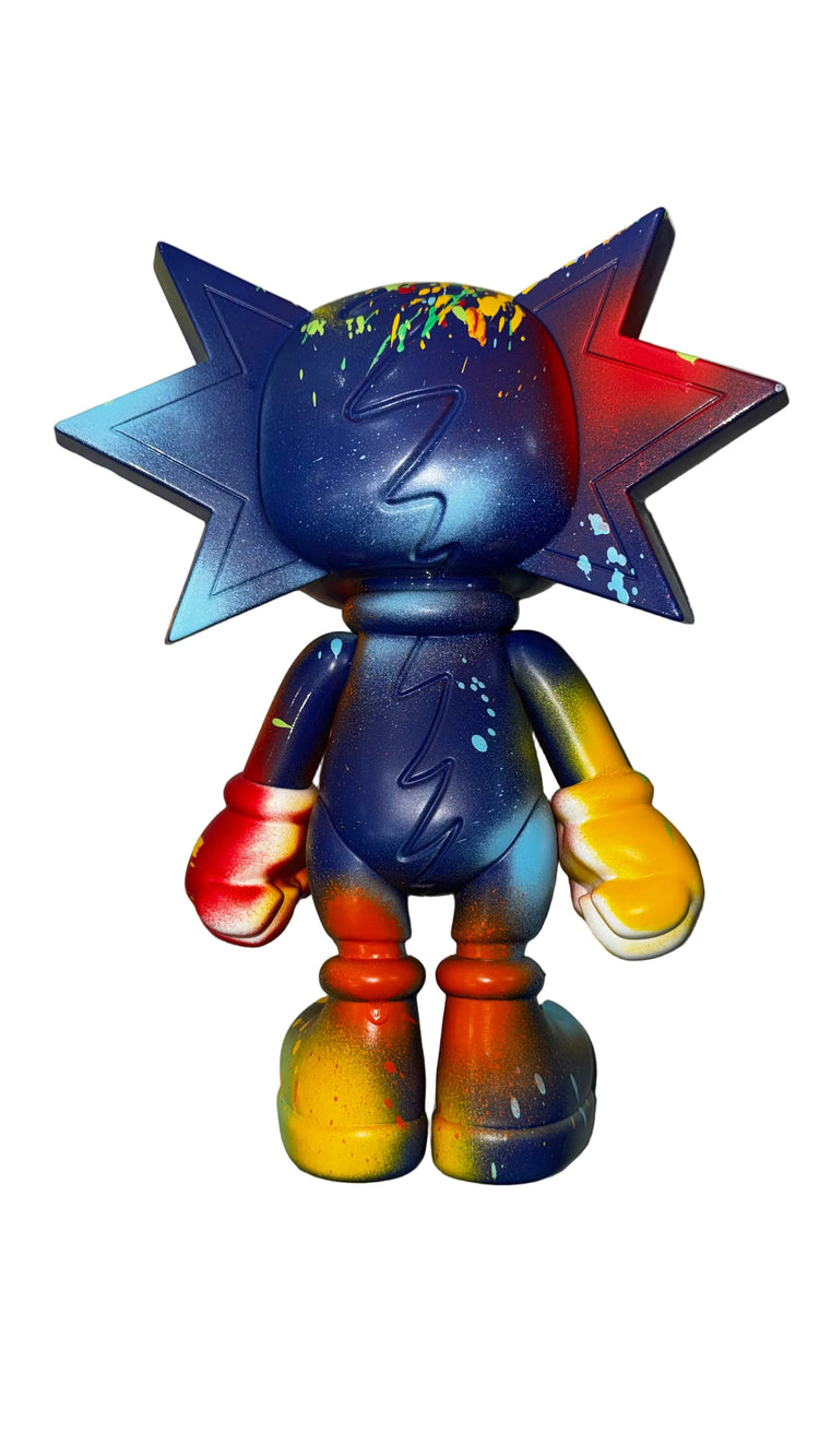 Fiasco Figurine – colorful multicolor decorative collectible Back view
