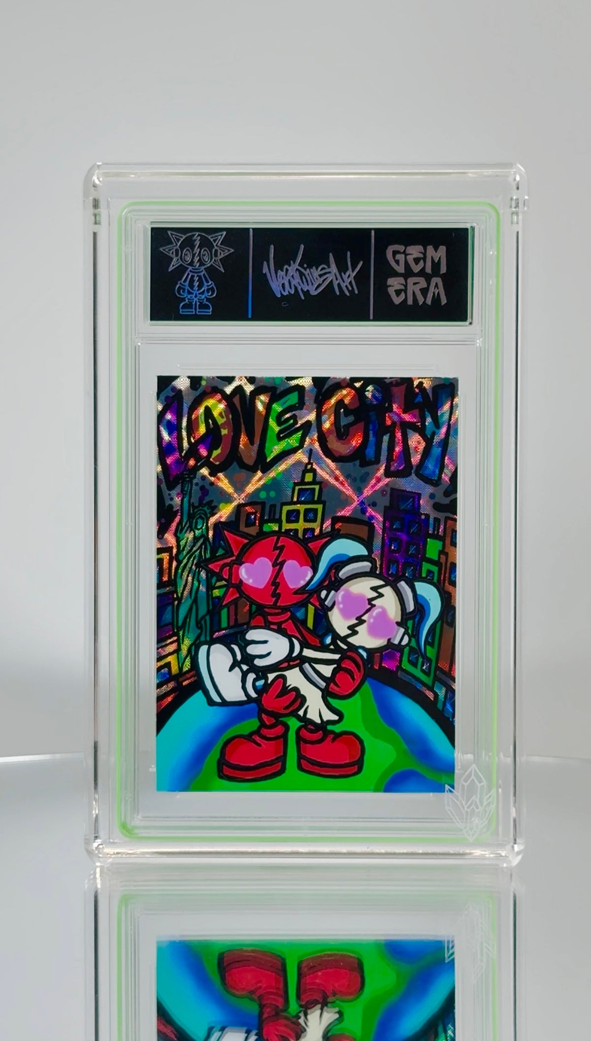 New Love City Card – 1 of 1 Limited Edition Collectible Vinyl Art by VeraTwins Art