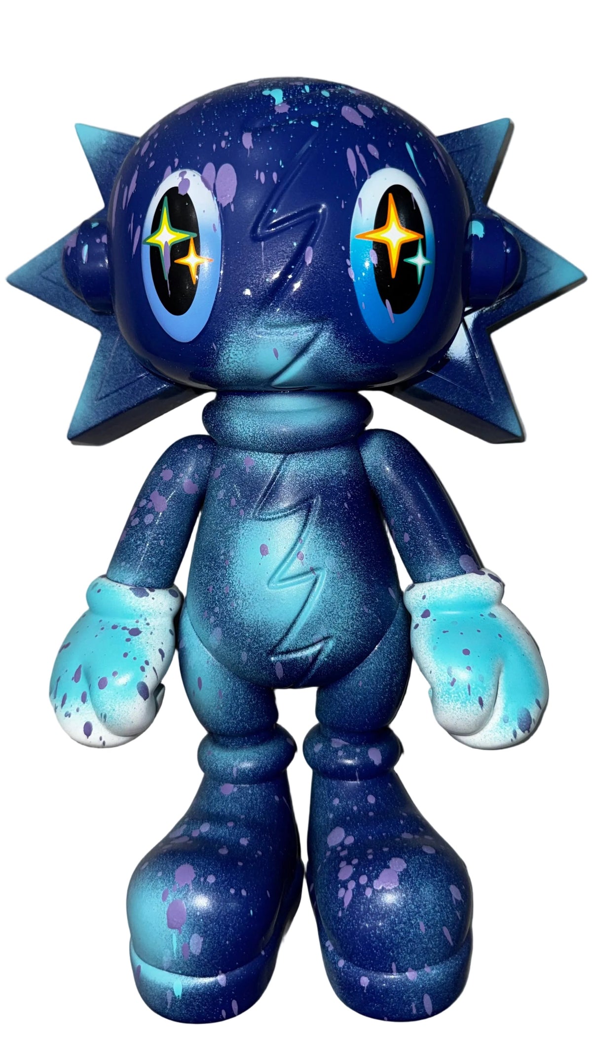 Pluto Blue Collection vinyl art – 11 inch satin finish original 1 of 1