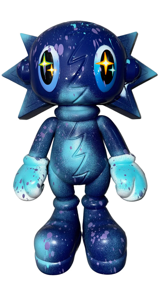 Pluto Blue Collection vinyl art – 11 inch satin finish original 1 of 1
